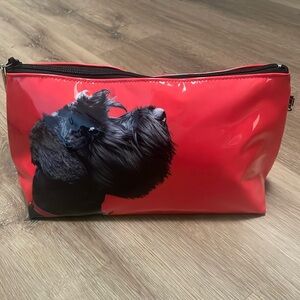 Catseye London Red and Black Large Schnauzer Wash Bag